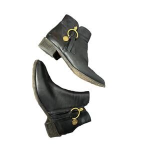 See by Chloe black leather sz 39 8.5 Louise‎ ankle booties with zipper